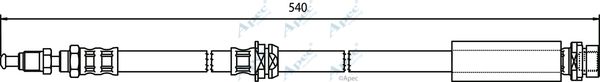 APEC BRAKING Jarruletku HOS3396